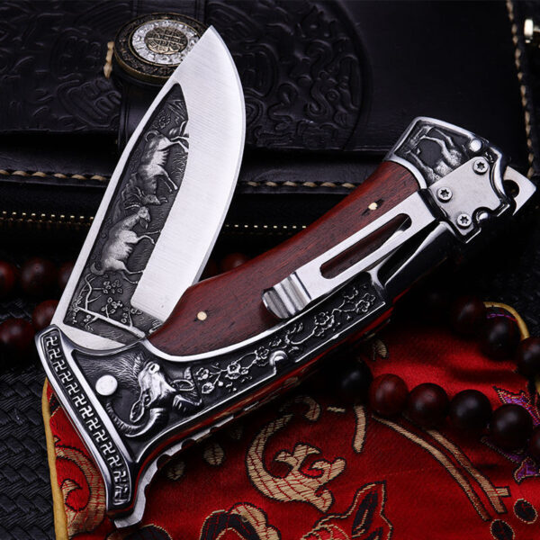 Outdoor Folding Knife Field Survival Fruit Knife - Image 4