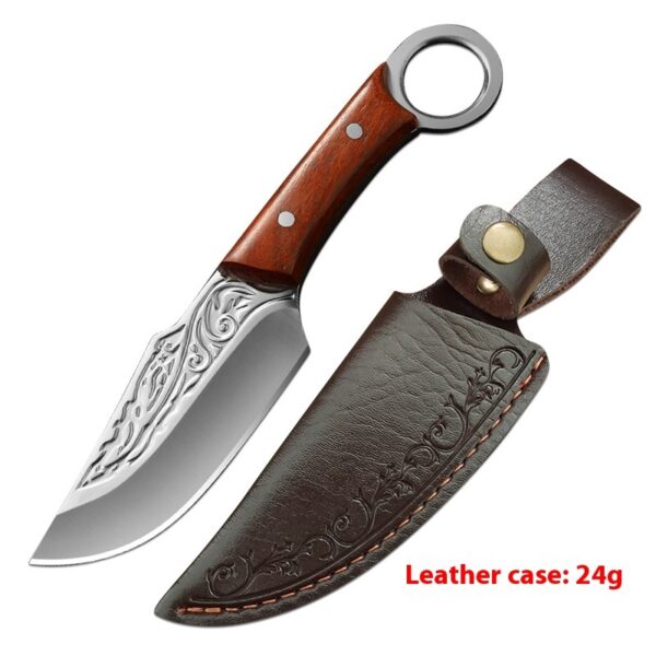 Hammer-shaped Forged Pork Knife Camping Portable Outdoor Straight Knife - Image 6