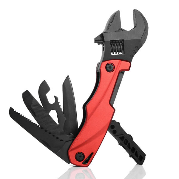 Outdoor Camping Multifunctional Wrench Pliers, Multi-purpose Adjustable Wrench Folding Knife - Image 7