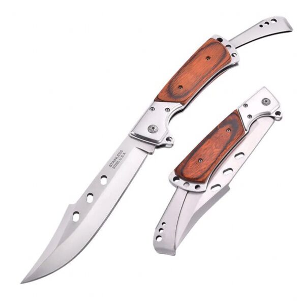 Outdoor Large Folding Knife Camping Fishing Pocket Hunting Knife Survival Tool - Image 7