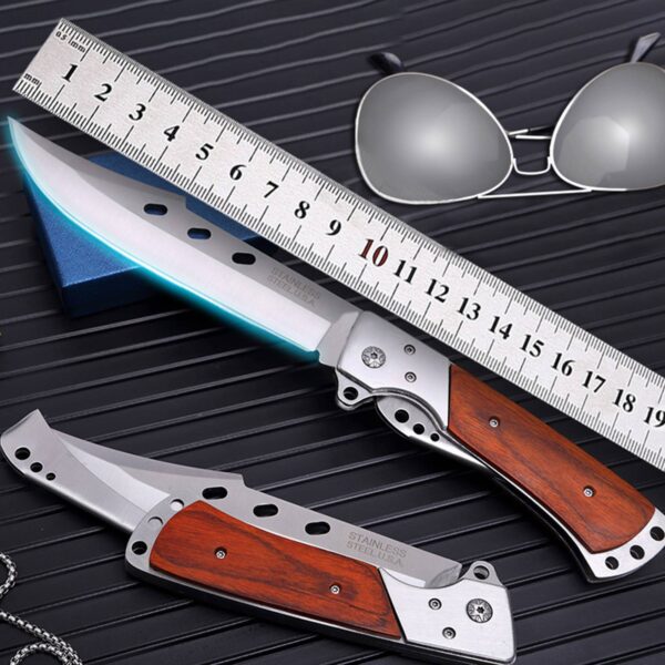 Outdoor Large Folding Knife Camping Fishing Pocket Hunting Knife Survival Tool - Image 3