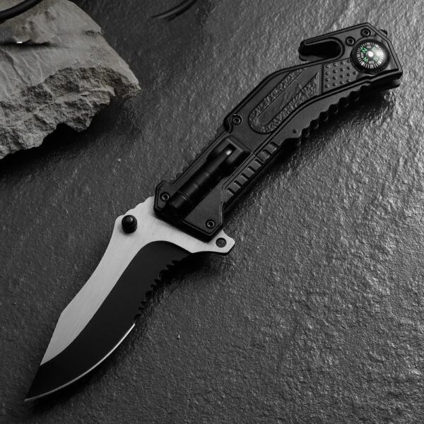 Folding Knife Wilderness Survival Emergency Survival Knife - Image 5