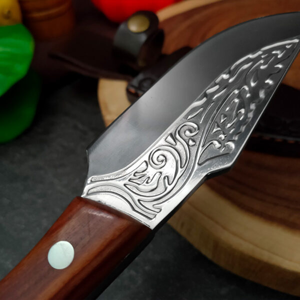 Hammer-shaped Forged Pork Knife Camping Portable Outdoor Straight Knife - Image 4