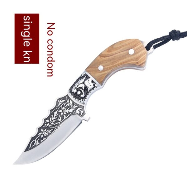 Embossed Carved Mongolian Hunting Knife For Handcraft Handle Meat Knife Tibetan Knife - Image 10