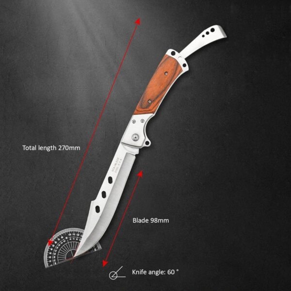 Outdoor Large Folding Knife Camping Fishing Pocket Hunting Knife Survival Tool - Image 5